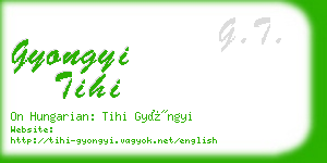 gyongyi tihi business card